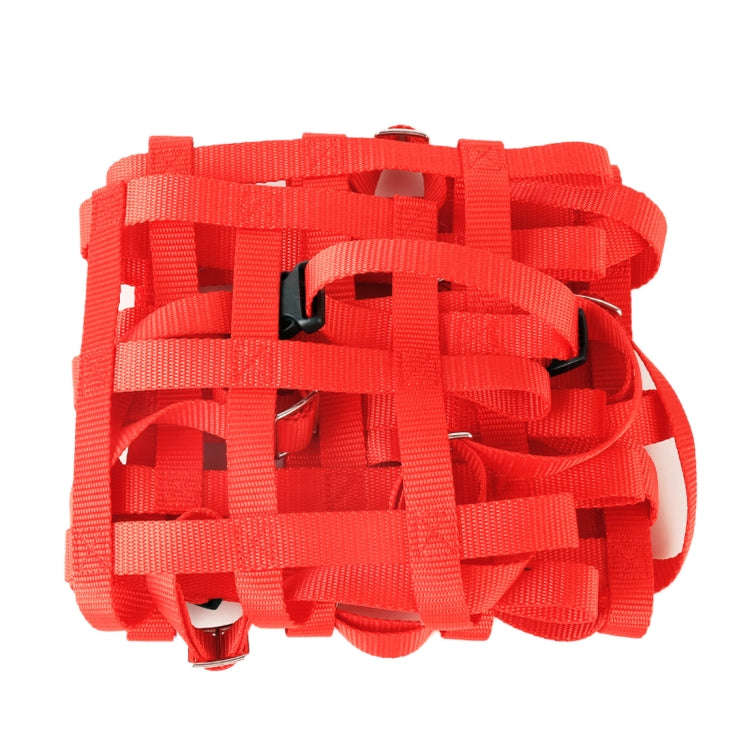 Universal Nylon Car Window Net Car Rally Racing Safety Collision Mesh, Size: 60 x 50cm(Red)