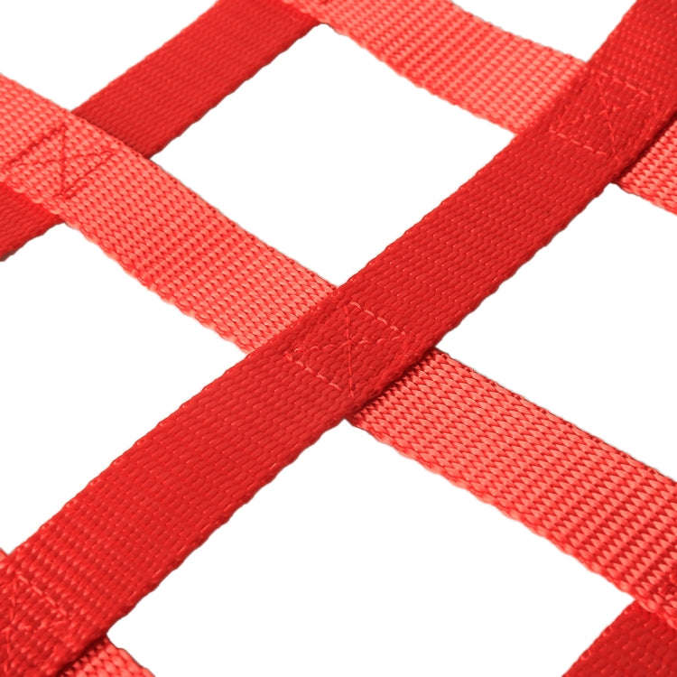 Universal Nylon Car Window Net Car Rally Racing Safety Collision Mesh, Size: 60 x 50cm(Red)