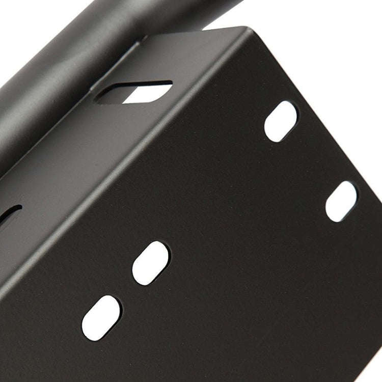 Universal Car License Plate Plastic Bracket Frame Holder Stand Mount (Black)
