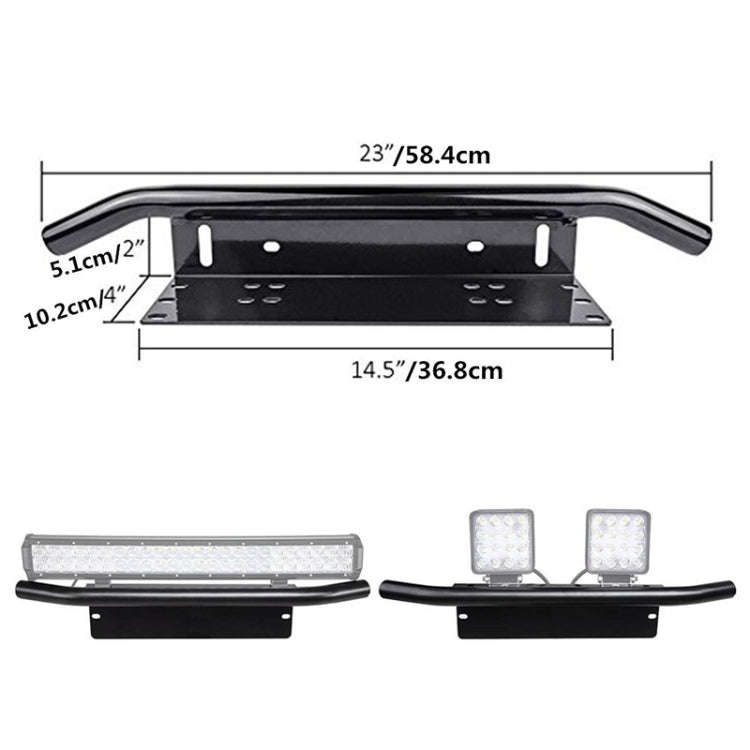 Universal Car License Plate Plastic Bracket Frame Holder Stand Mount (Black)