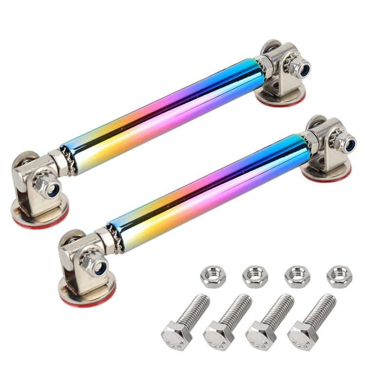 2 PCS Car Modification Adhesive Surrounded Rod Lever Front and Rear Bars Fixed Front Lip Back Sho...