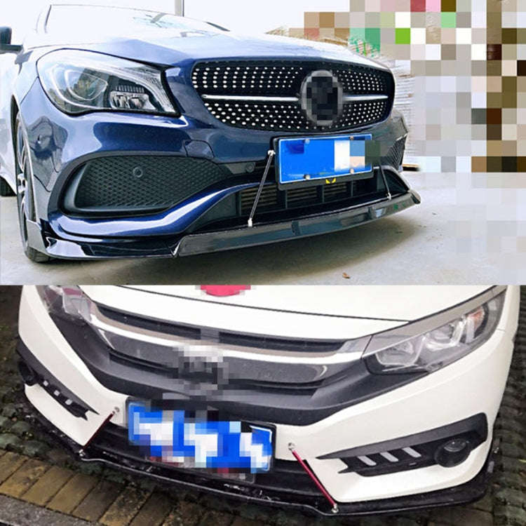 2 PCS Car Modification Adhesive Surrounded Rod Lever Front and Rear Bars Fixed Front Lip Back Sho...