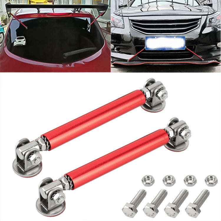 2 PCS Car Modification Adhesive Surrounded Rod Lever Front and Rear Bars Fixed Front Lip Back Sho...