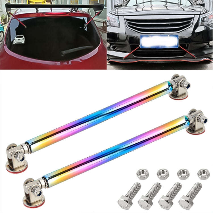 2 PCS Car Modification Adhesive Surrounded Rod Lever Front and Rear Bars Fixed Front Lip Back Sho...