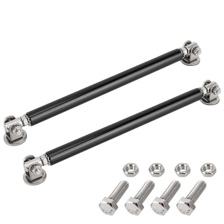 2 PCS Car Modification Adhesive Surrounded Rod Lever Front and Rear Bars Fixed Front Lip Back Sho...