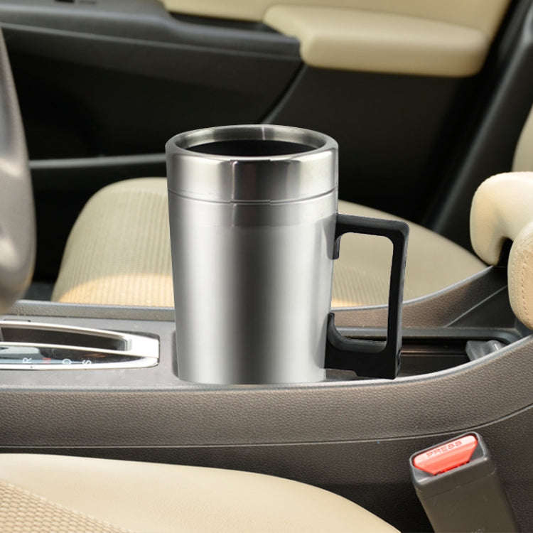 DC 12V Stainless Steel Car Electric Kettle Heated Mug Heating Cup with Charger Cigarette Lighter,...
