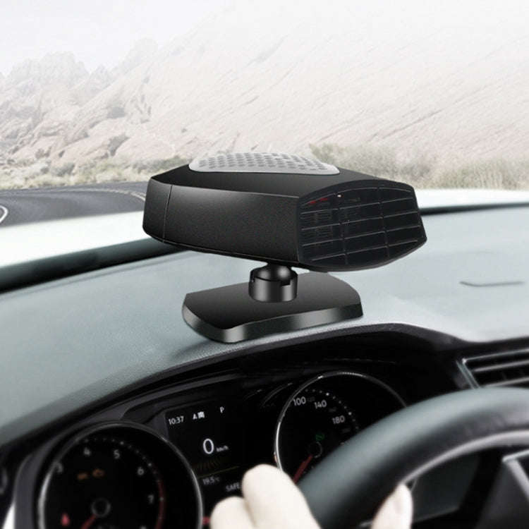 Car Portable Heater Hot Cool Fan Windscreen Window Demister Defroster DC 24V (Grey)