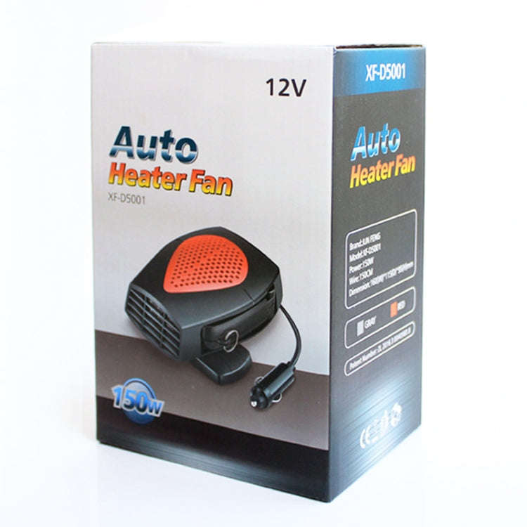 Car Portable Heater Hot Cool Fan Windscreen Window Demister Defroster DC 24V (Grey)