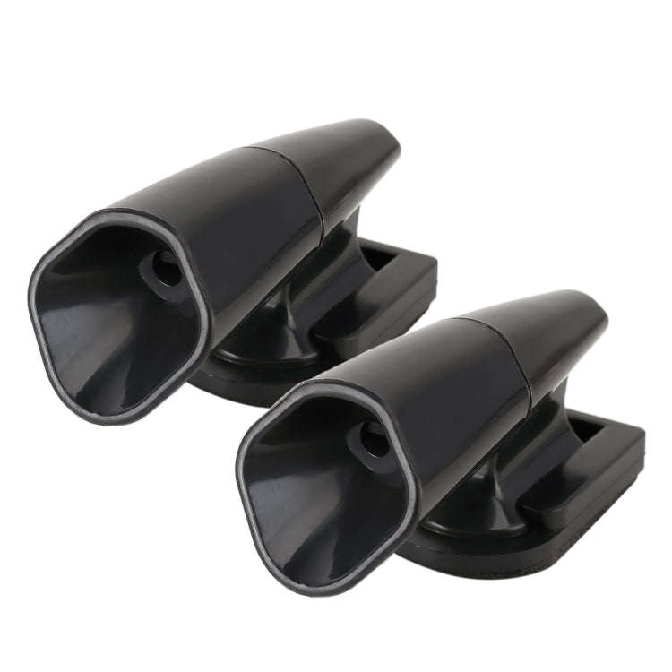 Car ABS Deer Alert Sound Alarm Ultrasonic Wind Power Animal Repeller(Black)