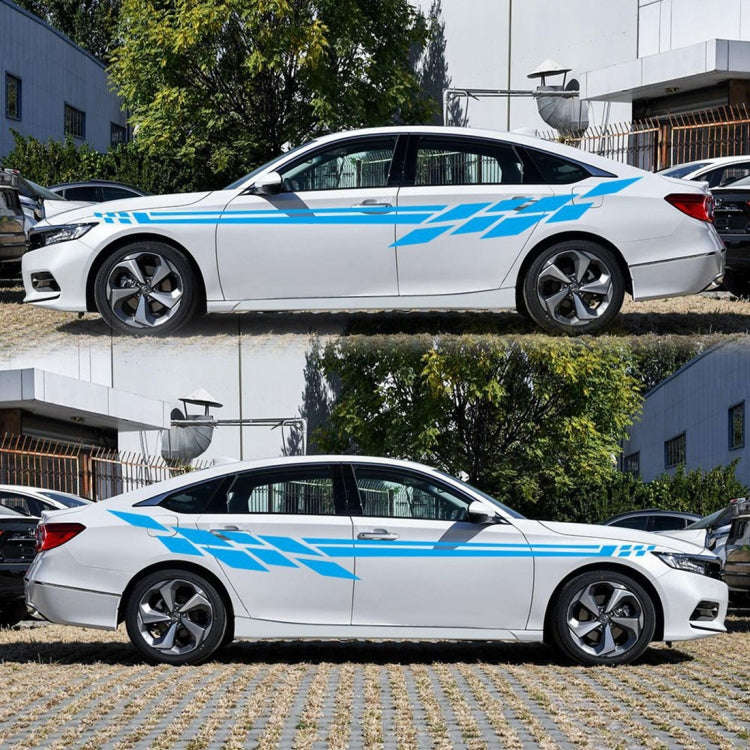 Car Styling Plaid Series PVC Sticker Auto Decorative Sticker (Blue)