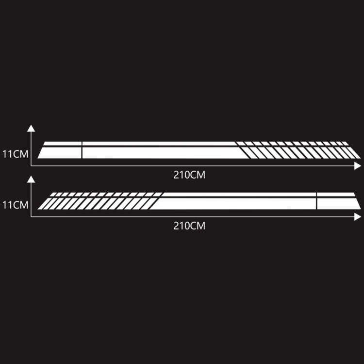 Car Styling Stripe PVC Sticker Auto Decorative Sticker (White)