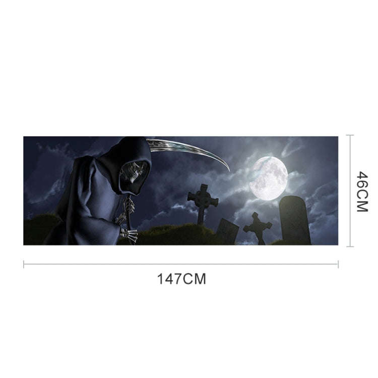 Death Cemetery Pattern Horror Series Car Rear Window Decorative Sticker, Size: 147 x 46cm