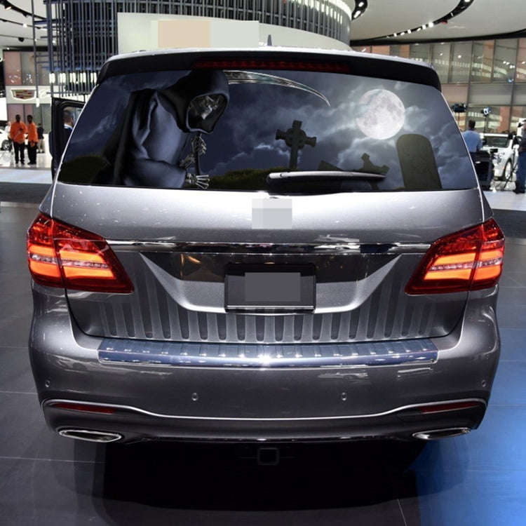 Death Cemetery Pattern Horror Series Car Rear Window Decorative Sticker, Size: 147 x 46cm