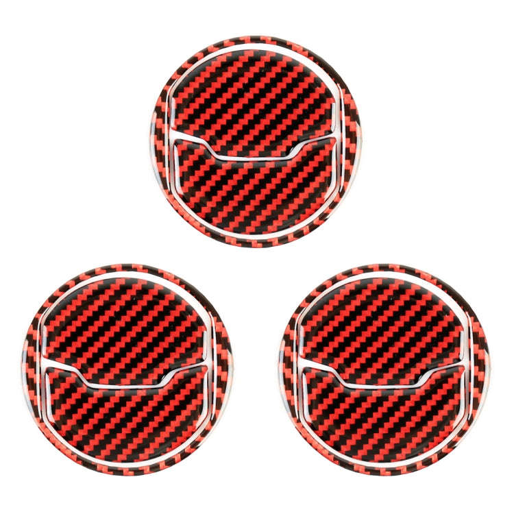 9 in 1 Car Carbon Fiber Central Air Outlet Frame Decorative Sticker for Ford Mustang 2015-2020