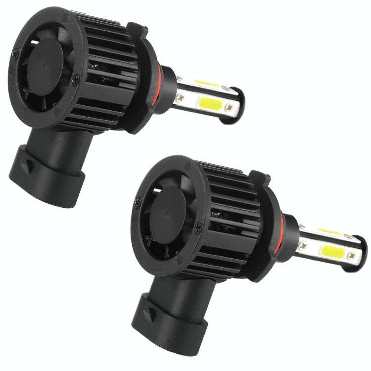 F8 9005 2 PCS 22W 3000LM 6000K Four Side DOB LED Headlight Fog Light Bulbs High Beam Conversion K...