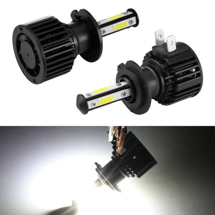 F8 H7 2 PCS 22W 3000LM 6000K Four Side DOB LED Headlight Fog Light Bulbs High Beam Conversion Kit...