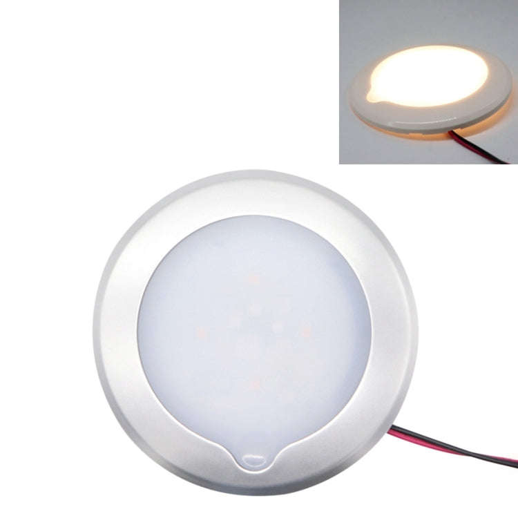 DC 9-30V 4.5W 3000-3300K IP67 Marine RV Dimmable 150mm LED Dome Light Ceiling Lamp, with Touch Co...