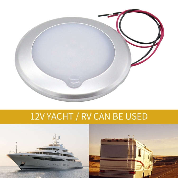 DC 9-30V 4.5W 3000-3300K IP67 Marine RV Dimmable 150mm LED Dome Light Ceiling Lamp, with Touch Co...