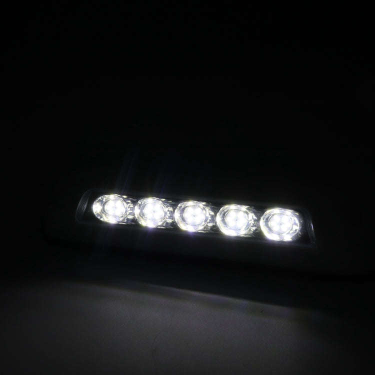DC 12V 2.6W 6000K IP67 Marine RV Waterproof LED Stair Deck Dome Light Ceiling  Lamp, White Shell ...