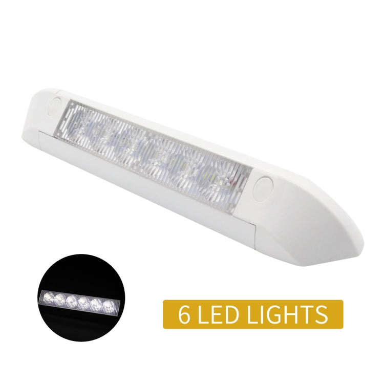 DC 12V 2.6W 6000K IP67 Marine RV Waterproof LED Stair Deck Dome Light Ceiling  Lamp, Aluminum All...