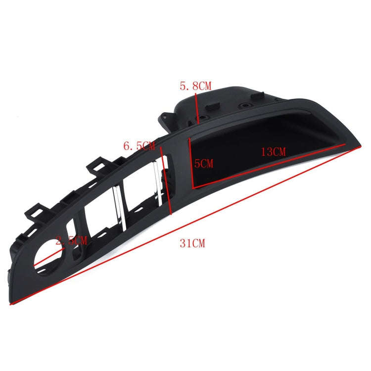 Door Left Front Handle Window Switch Panel 51417225875 for BMW 5 Series(Black)