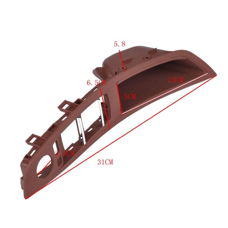 Door Left Front Handle Window Switch Panel 51417225875 for BMW 5 Series(Brown)