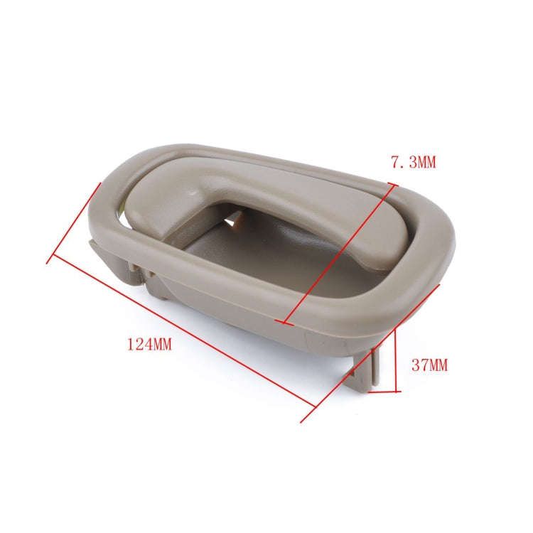 4 PCS Car Inner Door Handles 69205-02050RH / 69206-02050LH for Toyota Corolla 1998-2002 (Beige)