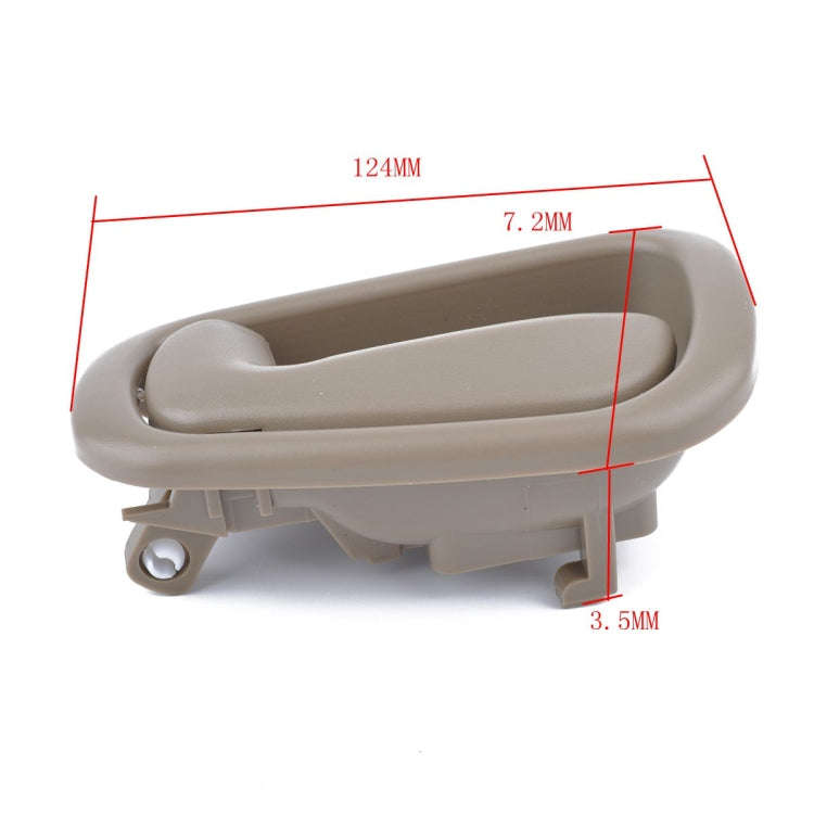 4 PCS Car Inner Door Handles 69205-02050RH / 69206-02050LH for Toyota Corolla 1998-2002 (Beige)