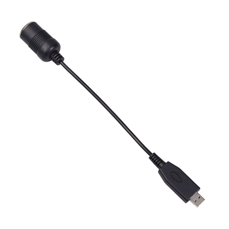 Car Converter USB Port to Car Cigarette Lighter Socket Female 5V to 12V Boost Power Adapter Cable...