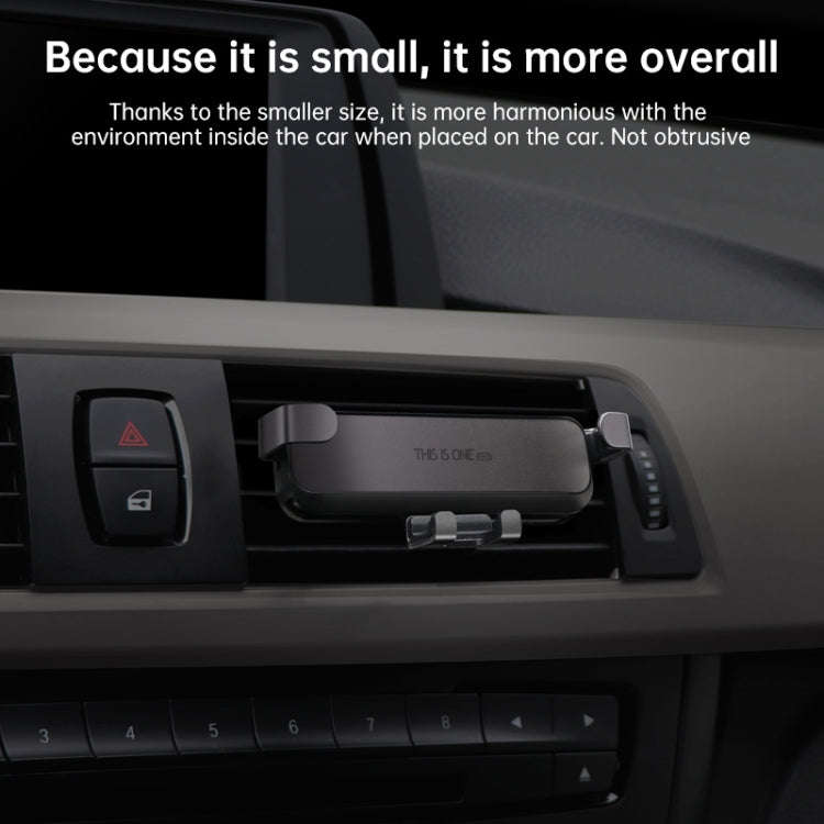 HAMTOD Pro Car Gravity Invisible Telescopic Mobile Phone Mount Holder (Obsidian Black)