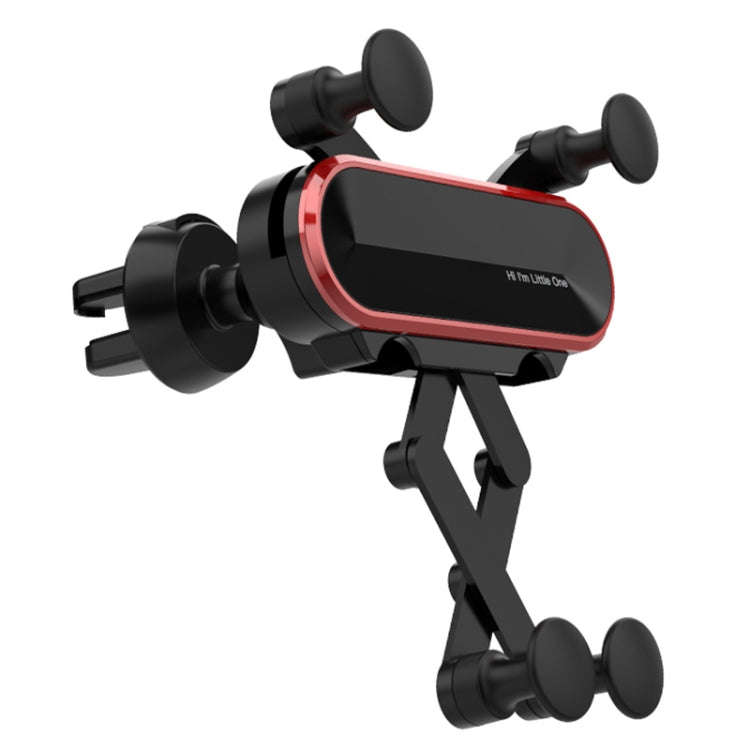 HAMTOD Little One Car Gravity Invisible Telescopic Mobile Phone Mount Holder (Silver)