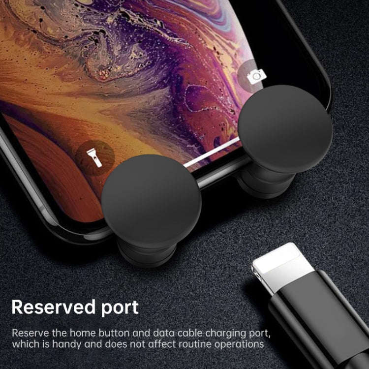 HAMTOD Little One Car Gravity Invisible Telescopic Mobile Phone Mount Holder (Silver)