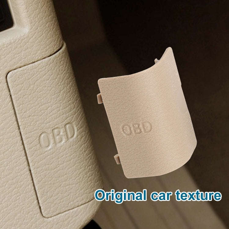 Car Diagnostic Plug Cover OBD Panel Decorative Cover 51437147538 for BMW E84 2009-2015(Beige)