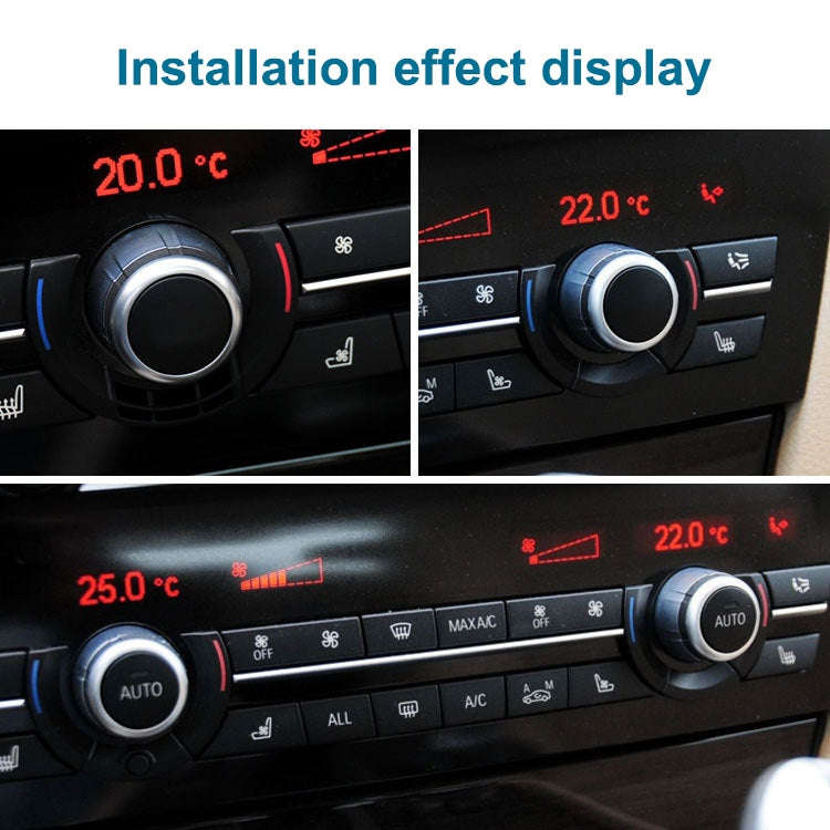 Car Temperature Adjustment Switch Air Conditioning Knob without Letter for BMW 5 Series / 6 Aerie...
