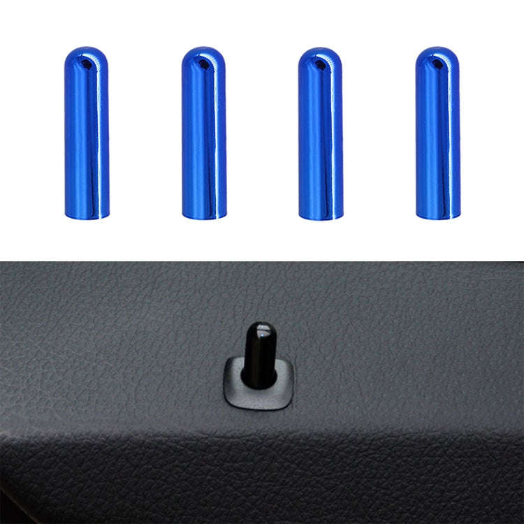4 PCS Car Unlock Cover Door Bolt Door Handle for BMW X1 / X6(Blue)