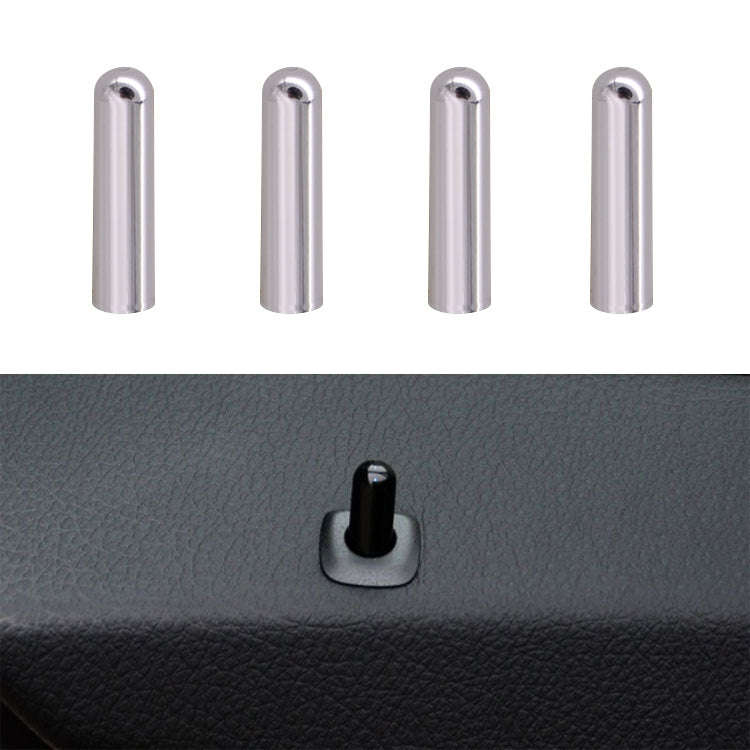4 PCS Car Unlock Cover Door Bolt Door Handle for BMW X1 / X6(Silver)