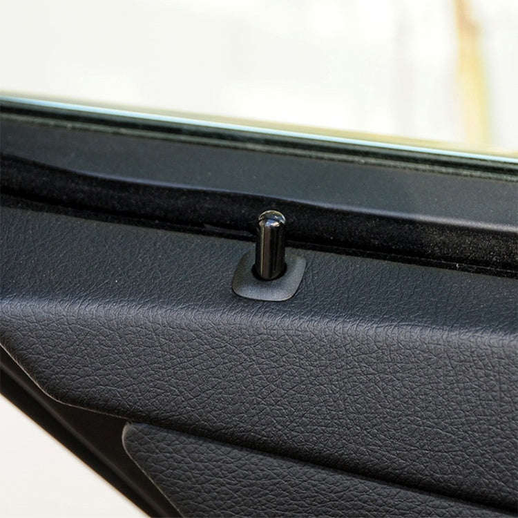 4 PCS Car Unlock Cover Door Bolt Door Handle for BMW X1 / X6(Black)