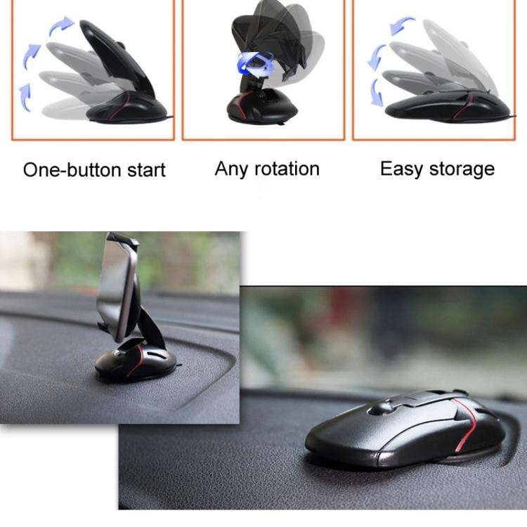 Suction Cup Rotatable Creative Mouse Shaped Car Holder