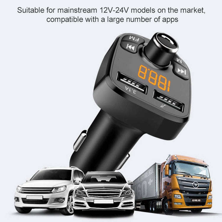384 Car Multi-functional Smart MP3 Player Bluetooth Hands-free Receiver