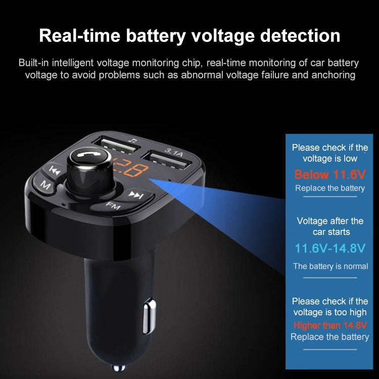 384 Car Multi-functional Smart MP3 Player Bluetooth Hands-free Receiver