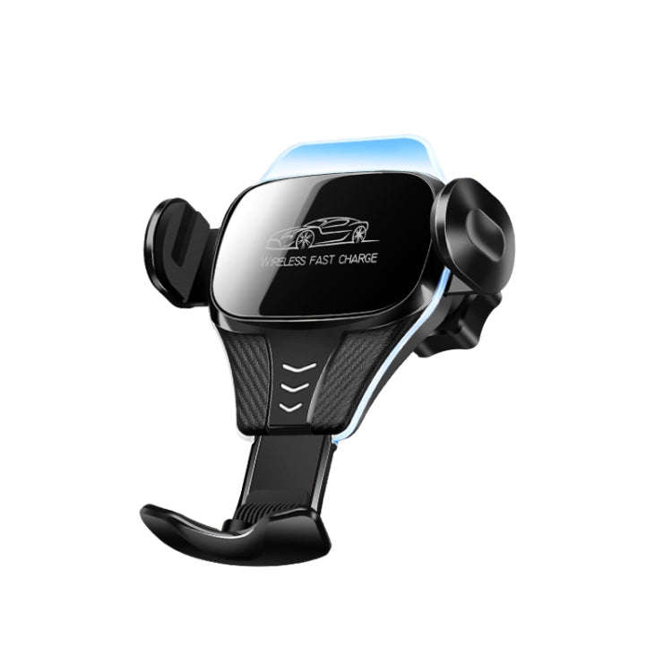 Car Air Outlet Induction Gravity Phone Wireless Charging Holder(Black)
