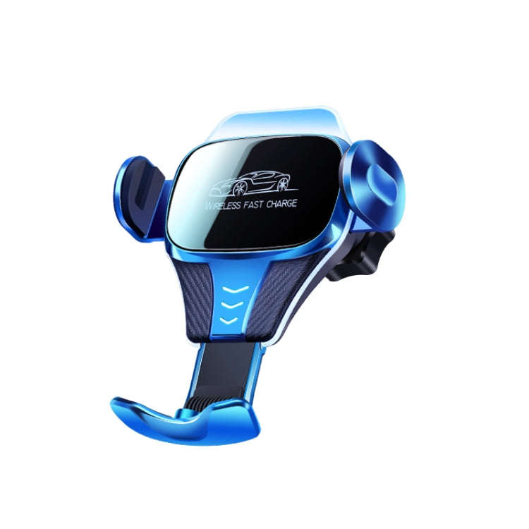 Car Air Outlet Induction Gravity Phone Wireless Charging Holder(Blue)