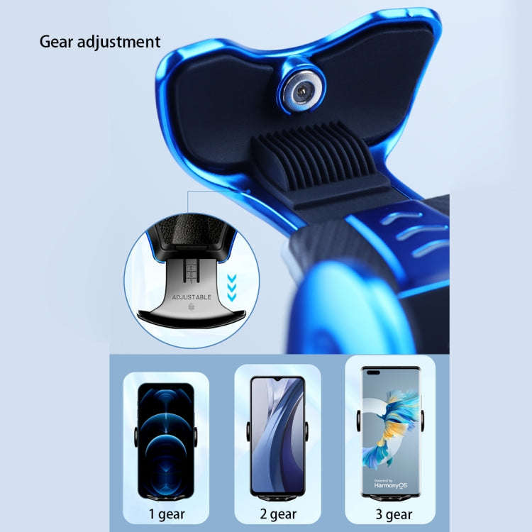 Car Air Outlet Induction Gravity Phone Wireless Charging Holder(Blue)