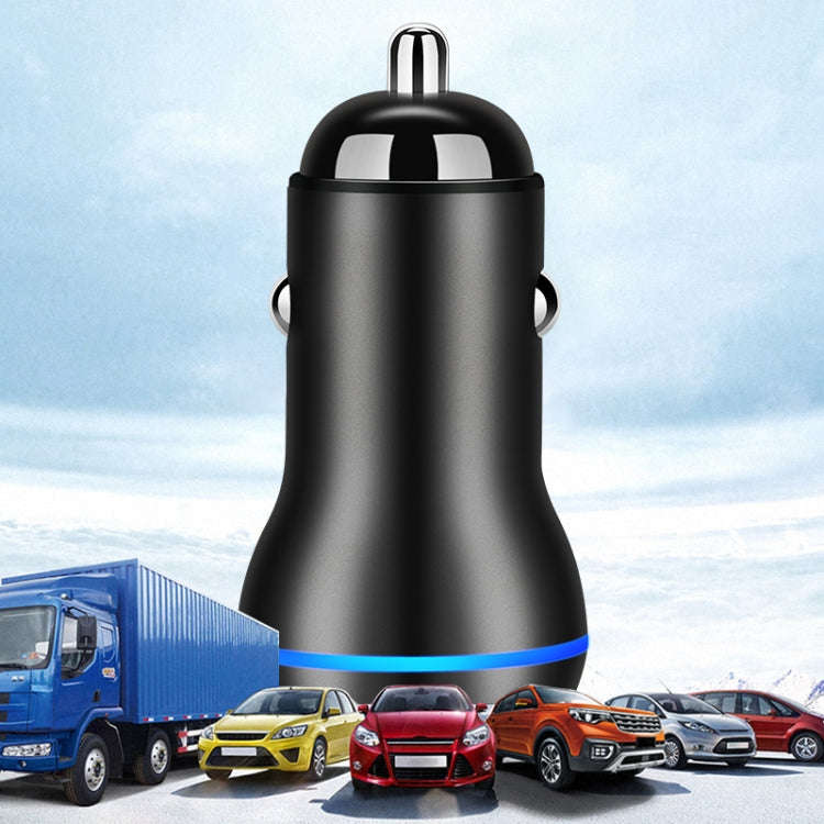 ACC-580 PD 40W Dual Type-C / USB-C Ports Fast Charging Car Charger(Black)