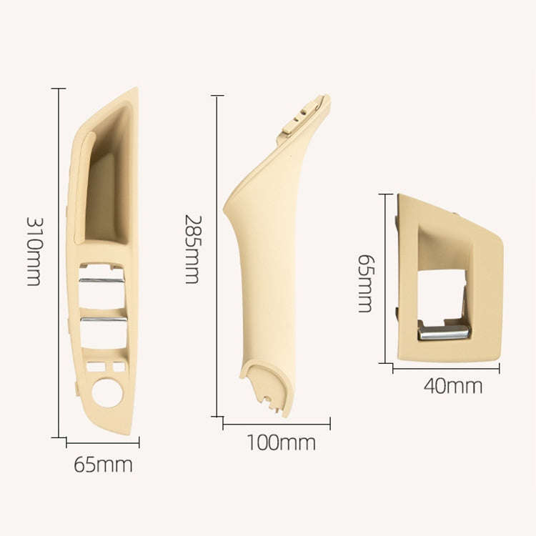 Car High Configuration Version Inside Doors Handle Pull Trim Cover 5141 7225 873 for BMW F10 F18,...