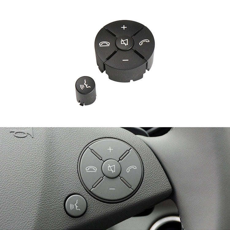 Car Right Side Steering Wheel Switch Buttons Panel for Mercedes-Benz W204 2007-2014, Left Driving...