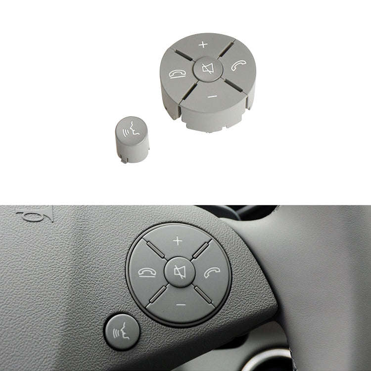 Car Right Side Steering Wheel Switch Buttons Panel for Mercedes-Benz W204 2007-2014, Left Driving...