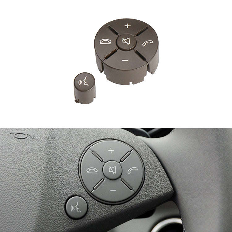 Car Right Side Steering Wheel Switch Buttons Panel for Mercedes-Benz W204 2007-2014, Left Driving...