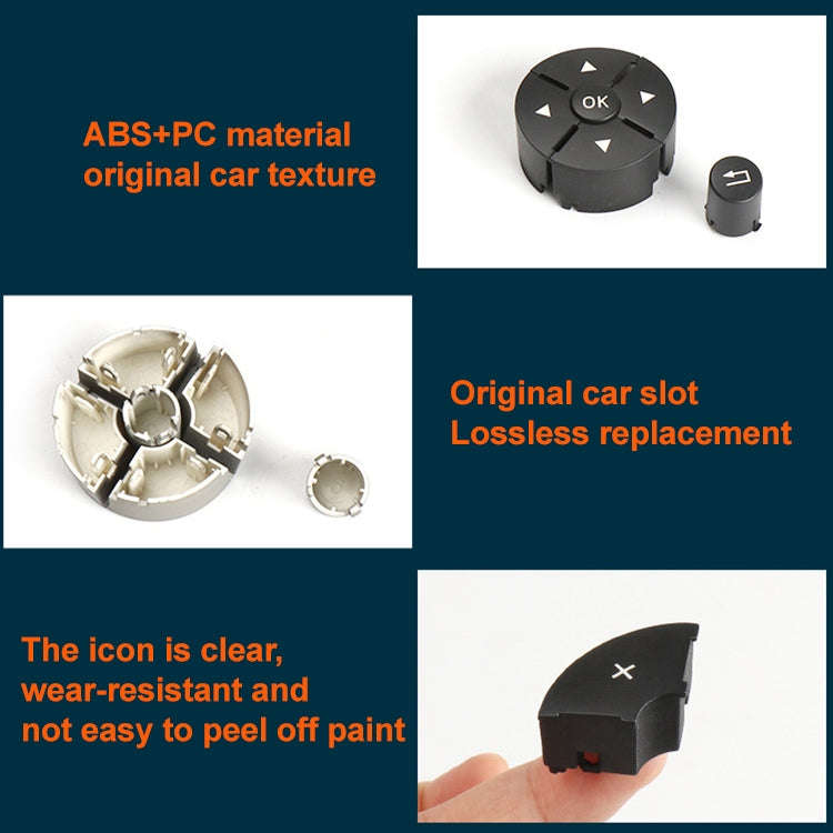 Car Left Side Steering Wheel Switch Buttons Panel for Mercedes-Benz W204 2007-2014, Left Driving(...