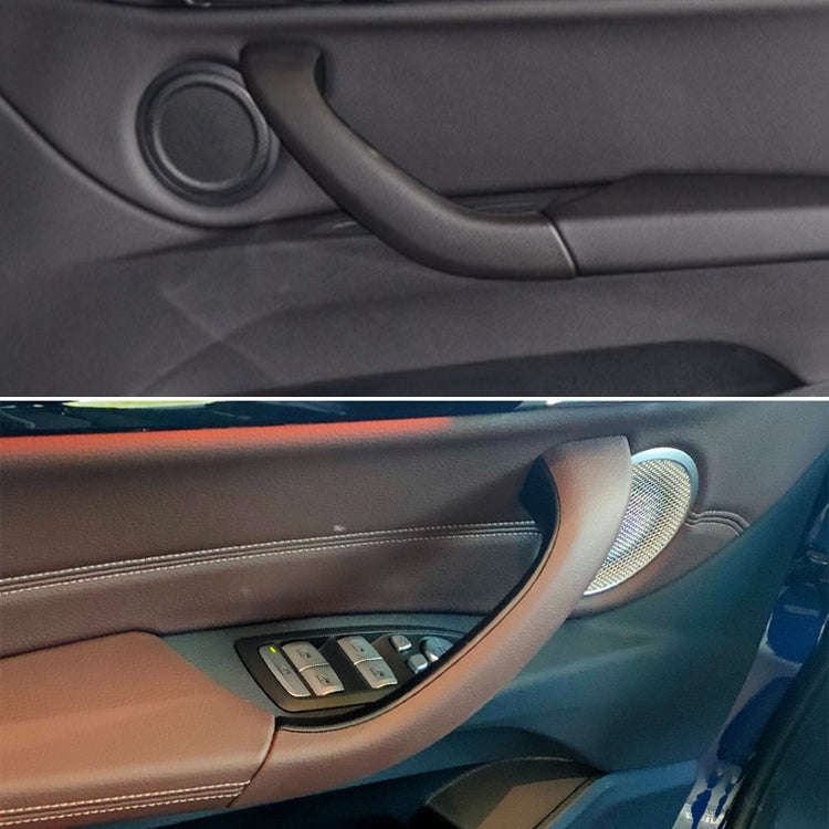 Car Right Side Inside Doors Handle Pull Trim Cover 51417417513 for BMW X1 2016-, Left Driving(Red)
